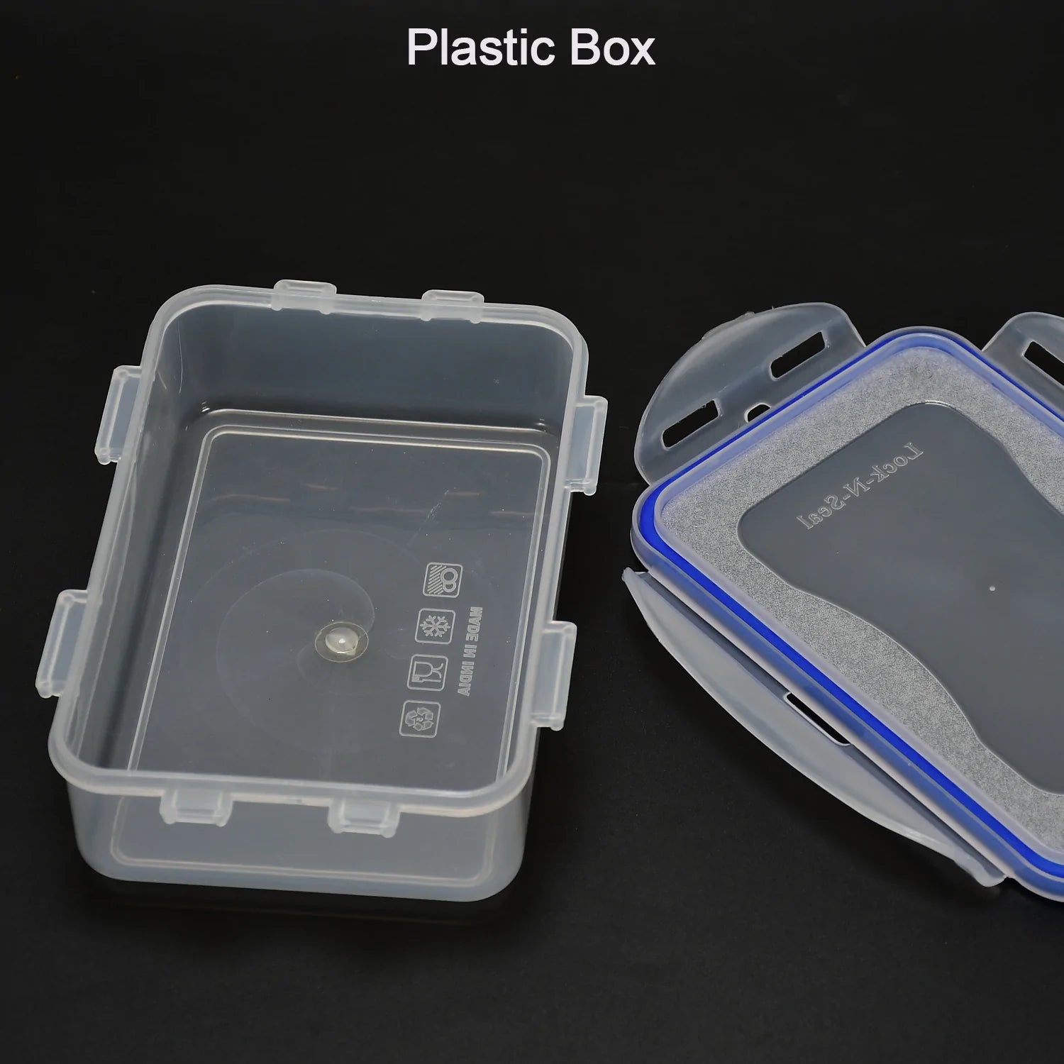 7070 Multipurpose Air Tight 4 Side Lock Food Grade Lunch Box With Small Square Container 7070 Multipurpose Air Tight 4 Side Lock Food Grade Lunch Box With Small Square Container